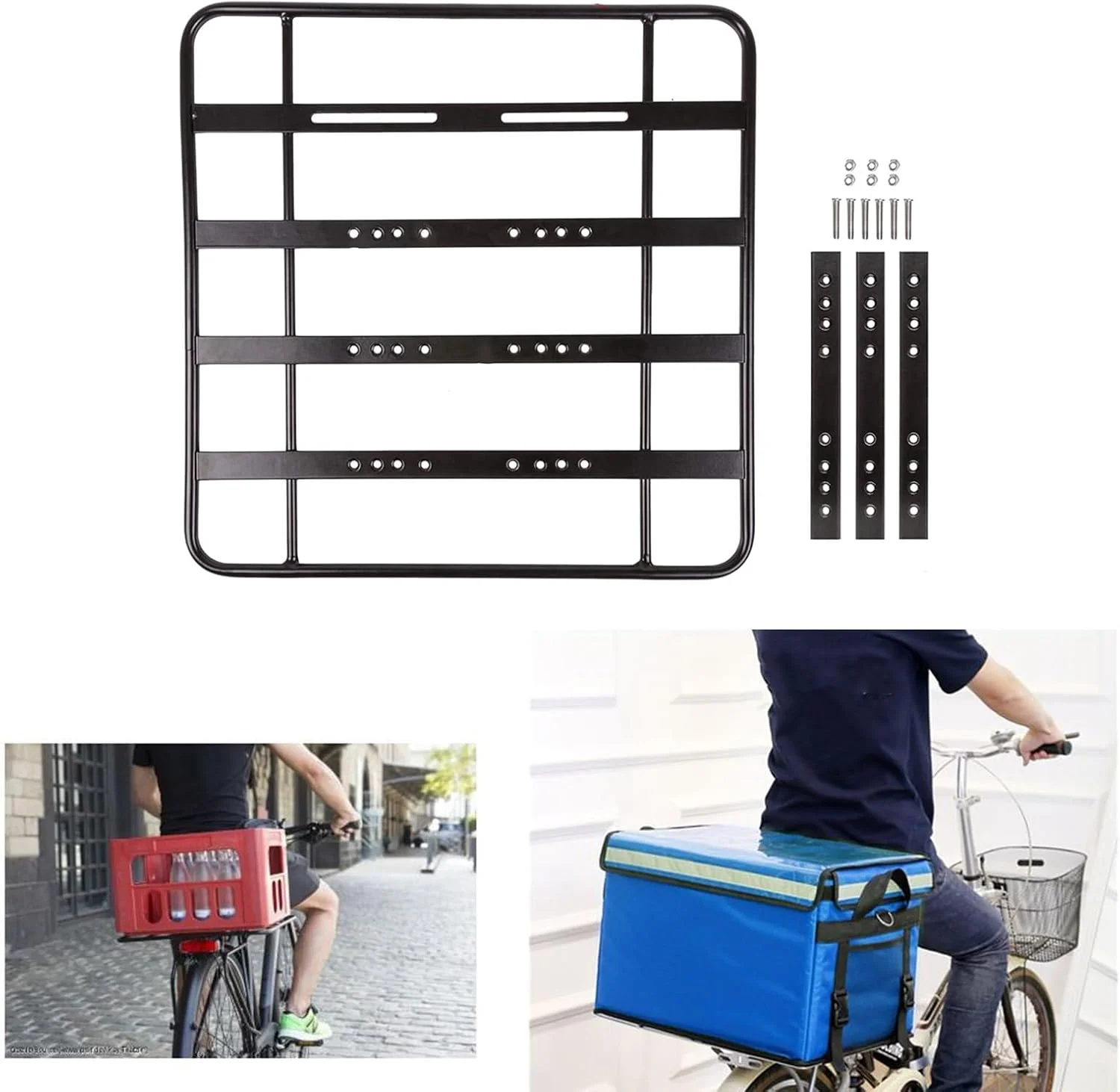 باربند عقب دوچرخه با استحکام بالا، قاب فلزی، باربند با قابلیت رهاسازی سریع، پایه نگهدارنده بار دوچرخه، باربند عقب قابل جابجایی باربند عقب دوچرخه با استحکام بالا، قاب فلزی، باربند با قابلیت رهاسازی سریع، پایه نگهدارنده بار دوچرخه، باربند عقب قابل جابجایی