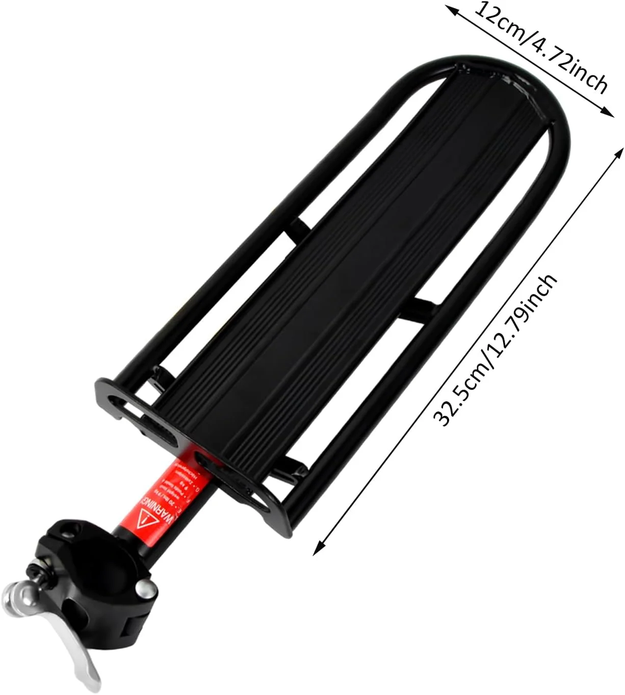 باربند ترکبند عقب دوچرخه، آلیاژ آلومینیوم با نصب سریع، ظرفیت 10 کیلوگرم، مناسب برای دوچرخههای جادهای و کوهستانی (مشکی) باربند ترکبند عقب دوچرخه، آلیاژ آلومینیوم با نصب سریع، ظرفیت 10 کیلوگرم، مناسب برای دوچرخههای جادهای و کوهستانی (مشکی)