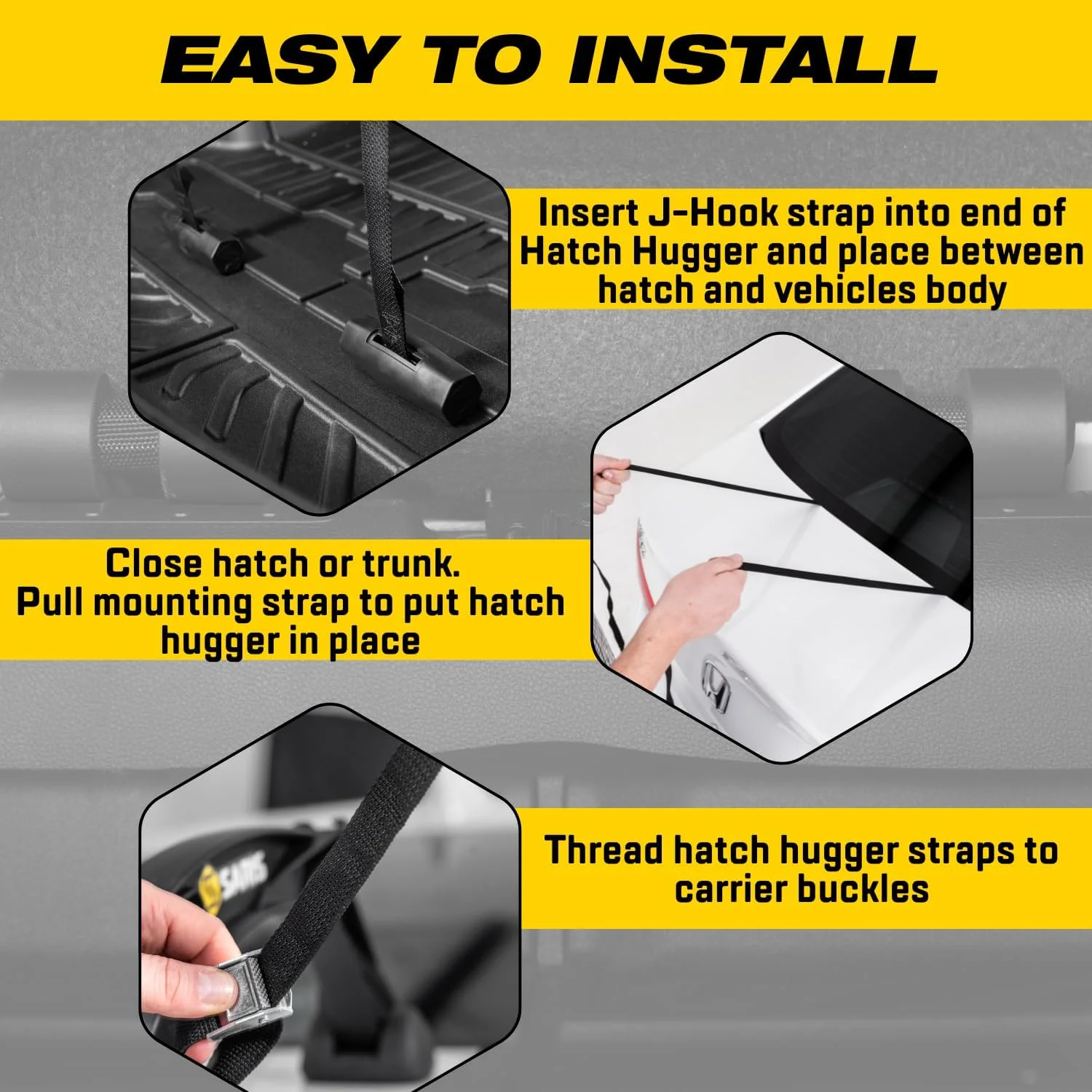 لوازم جانبی باربند دوچرخه ساریس، Hatch Huggers SL برای باربند صندوق عقب، مشکی، سایز واحد لوازم جانبی باربند دوچرخه ساریس، Hatch Huggers SL برای باربند صندوق عقب، مشکی، سایز واحد