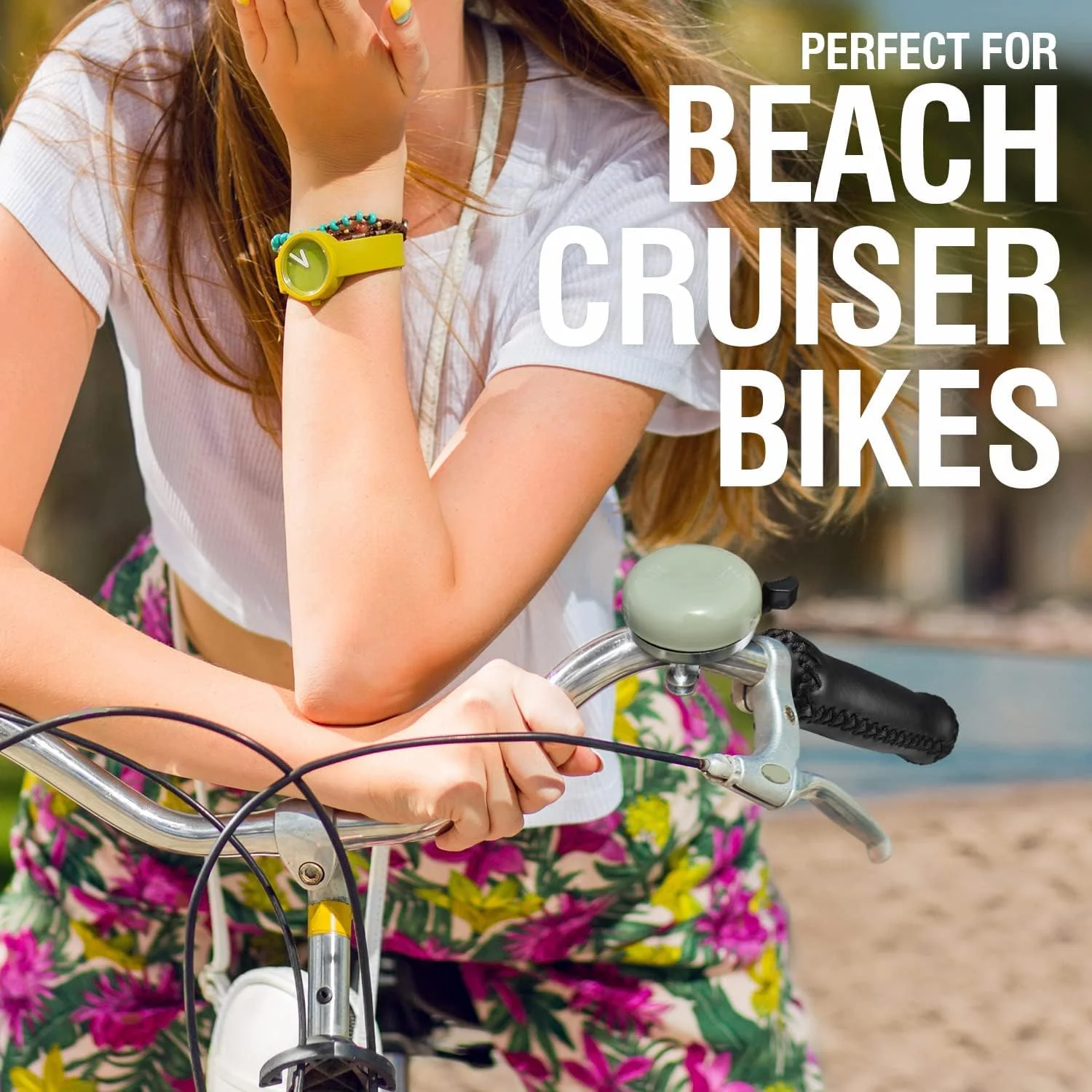 دستگیره فرمان دوچرخه کروز راحت و ضد لغزش KASTWAVE از جنس چرم وینیل مشکی برای دوچرخه های ساحلی 22.2 میلی متری دستگیره فرمان دوچرخه کروز راحت و ضد لغزش KASTWAVE از جنس چرم وینیل مشکی برای دوچرخه های ساحلی 22.2 میلی متری