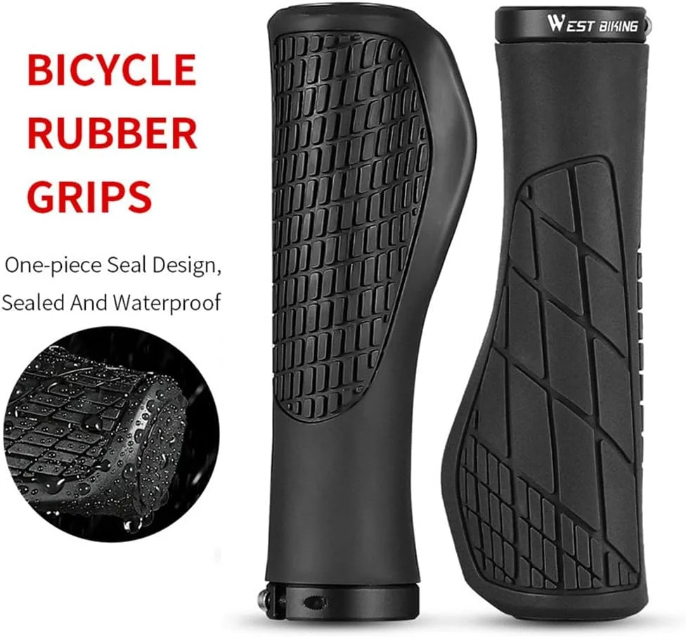 فاونو یک جفت دستگیره سیلیکونی دوچرخه نرم MTB جاده ای ضد لغزش ارگونومیک