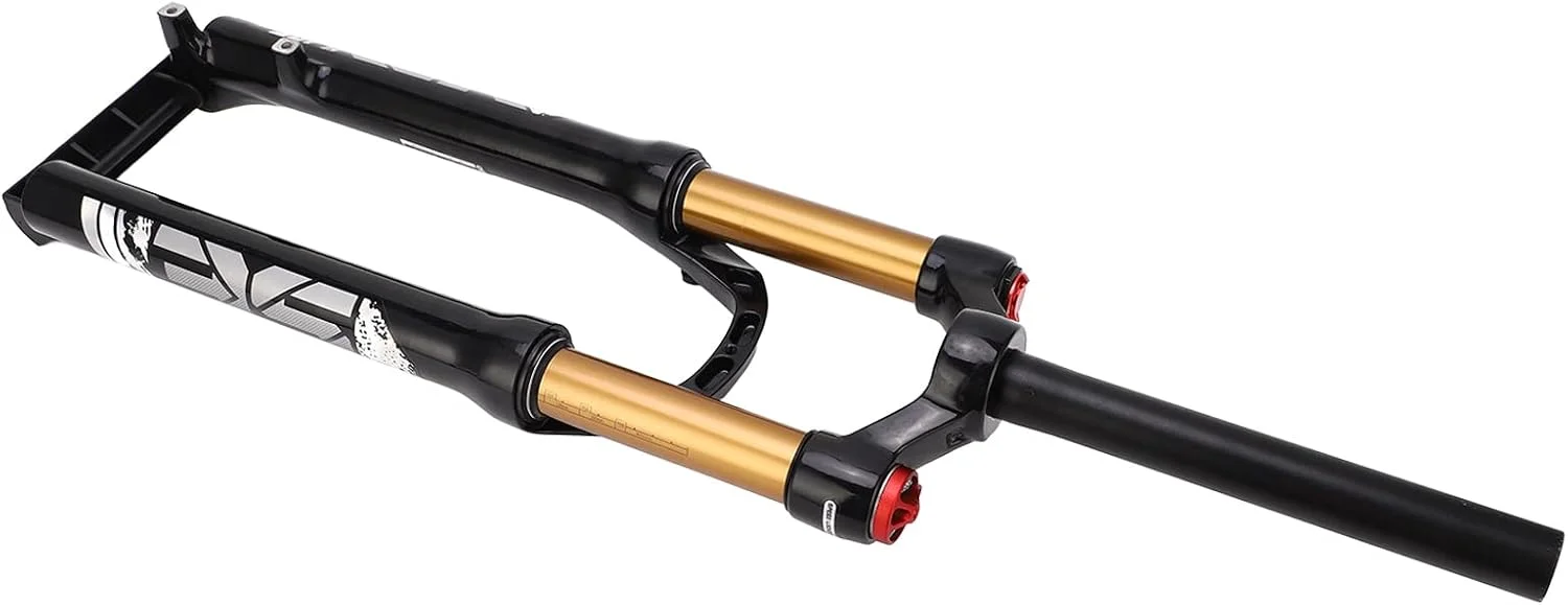 دوشاخ تعلیق دوچرخه 120 میلی‌متری، دوشاخ آلیاژ آلومینیوم Mg فنری بادی جلو 26 اینچی لوله فرمان مستقیم برای دوچرخه‌های کوهستانی