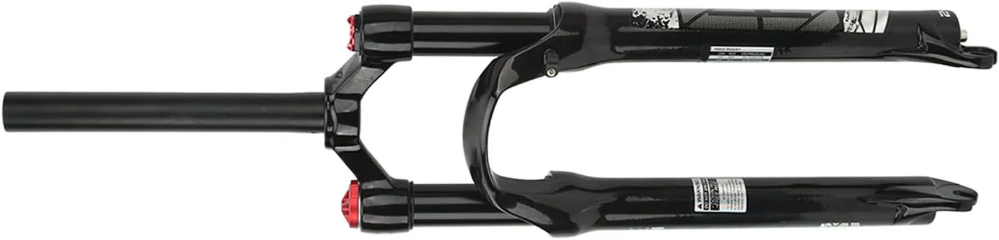 دوشاخ کمک فنر دوچرخه کوهستان 26 اینچی با استحکام بالا، لوله صاف، قفل دستی، مناسب برای تمام جاده ها، مناسب برای همه دوچرخه سواران، لوله مشکی