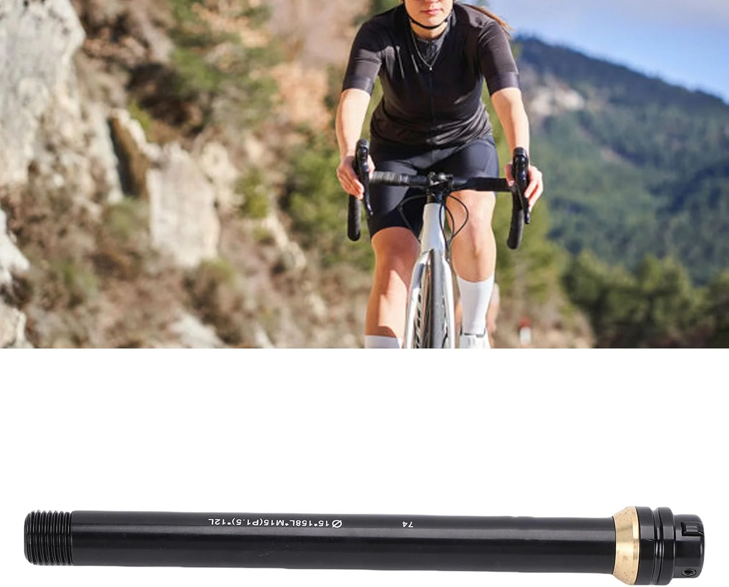 اهرم محور از میان دوچرخه، آلیاژ آلومینیومی دسته سیخ چنگال جلویی برای دوچرخه کوهستانی و جاده ای با طراحی ساده و قفل ایمن