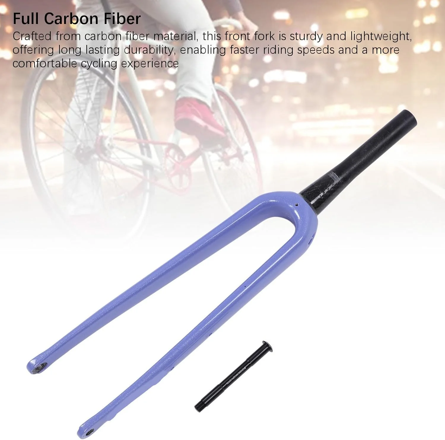 دوشاخ جلوی دوچرخه کورسی از جنس مواد کامپوزیتی، مناسب برای مسافت های طولانی و مسابقات