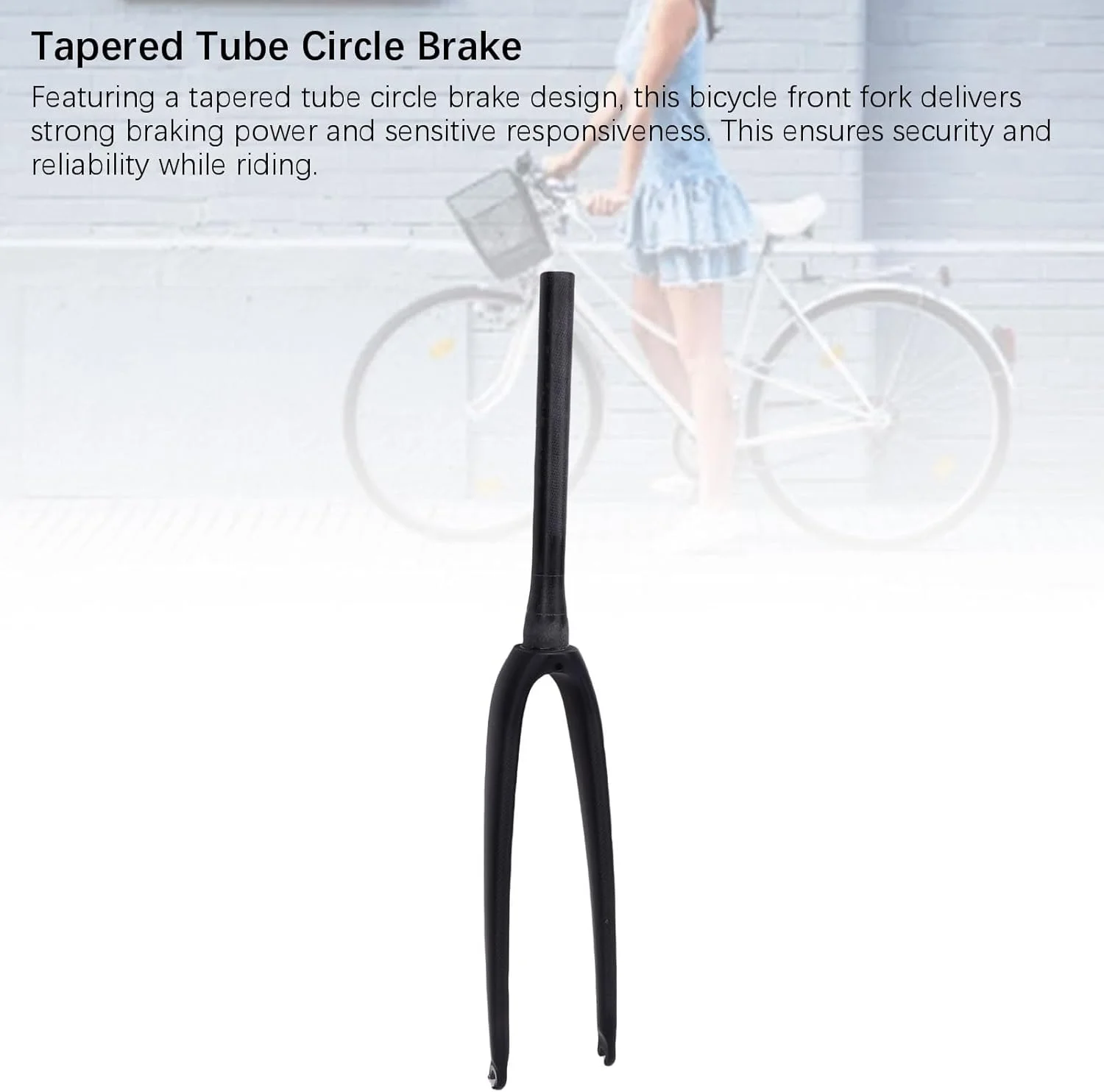 دوشاخ جلو دوچرخه کورسی 28C، ساختار سبک و مقاوم، مناسب برای فریم‌های دوچرخه کورسی 28C، لوله مخروطی با سیستم ترمز دایره‌ای، بدون سیستم تعلیق برای راندمان بالا