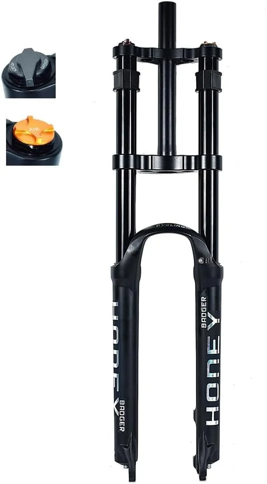 دوشاخ کمک فنر دوچرخه کوهستان سایزهای ۲۶، ۲۷.۵ و ۲۹ اینچ، آلیاژ منیزیم، دوشاخ دوشانه DH مخصوص سراشیبی، کمک فنر بادی با طول حرکت ۱۶۰ میلیمتر دوشاخ کمک فنر دوچرخه کوهستان سایزهای ۲۶، ۲۷.۵ و ۲۹ اینچ، آلیاژ منیزیم، دوشاخ دوشانه DH مخصوص سراشیبی، کمک فنر بادی با طول حرکت ۱۶۰ میلیمتر