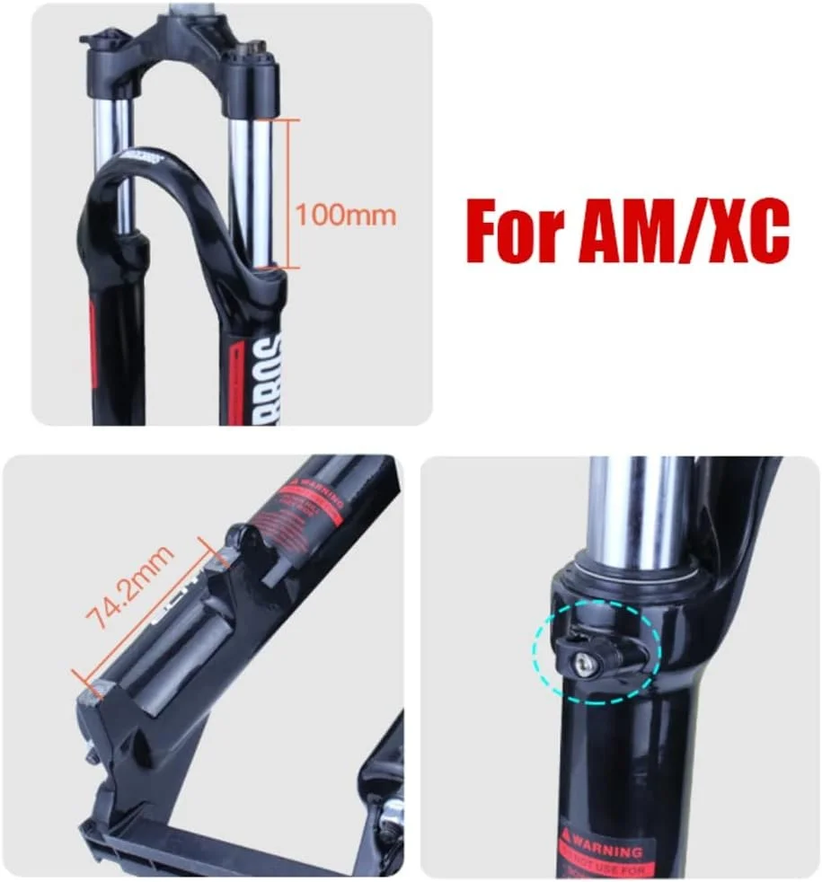 دوشاخ تعلیق دوچرخه 20 اینچی، دوشاخ مکانیکی با دامنه حرکت 80 میلی متر، مناسب برای دوچرخه کوهستان، BMX و تاشو، دوشاخ جلو 1-1/8 اینچ، دوشاخ مستقیم QR 9 میلی متری با قفل دستی (رنگ: قرمز 20 اینچ)