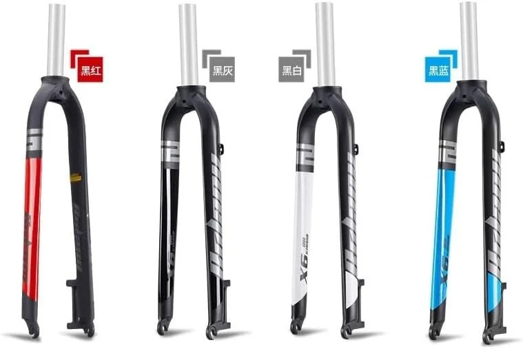 دوشاخ دوچرخه کوهستان مات، مناسب برای سایزهای 26/27.5/29 اینچ، آلیاژ آلومینیوم، لوله مستقیم 28.6 میلی‌متر، دوشاخ سخت دوچرخه کوهستان