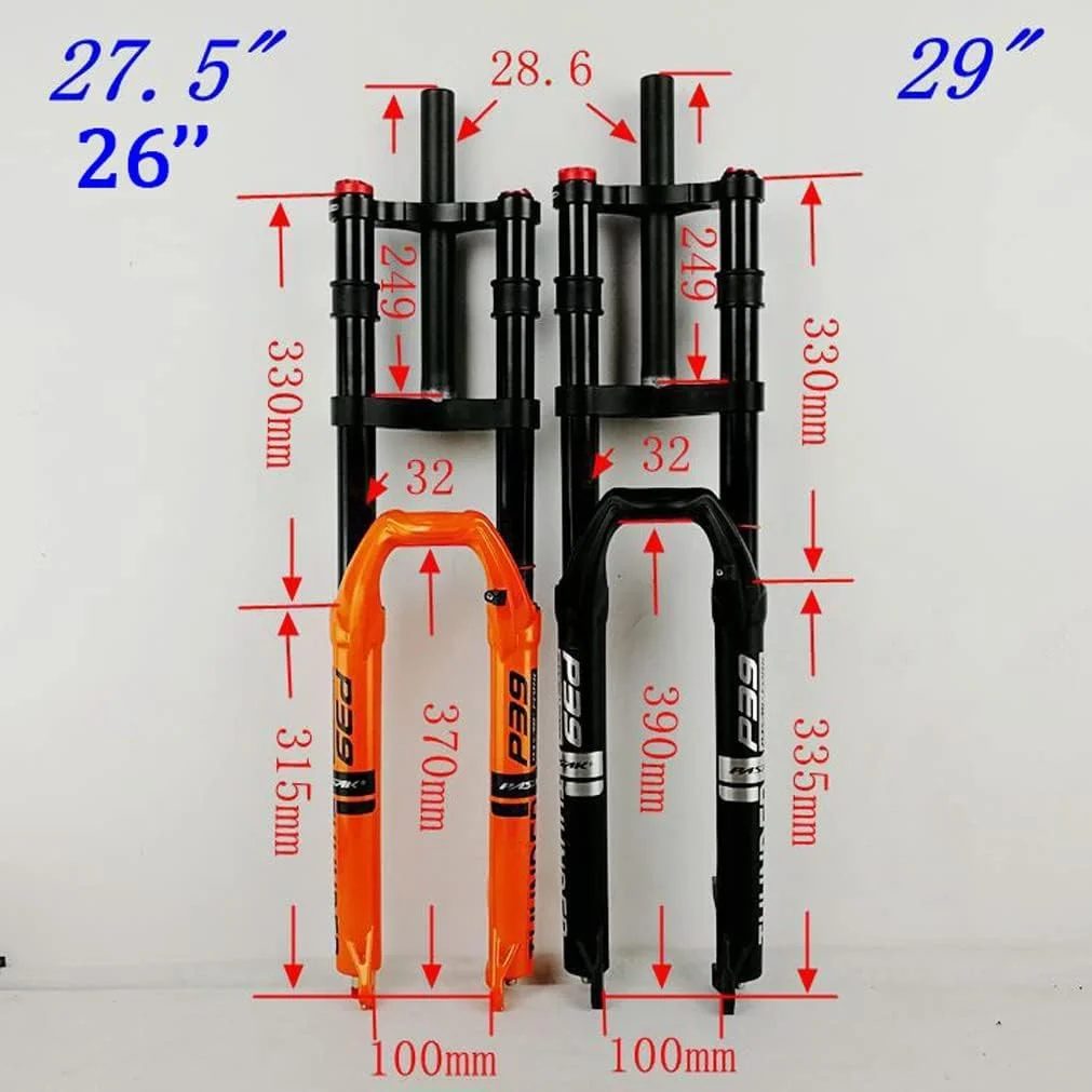 دوشاخ تعلیق دوچرخه کوهستان DH مناسب سایزهای 26، 27.5 و 29 اینچ، با دامنه حرکتی 160 میلی متر، دوشاخ بادی دوچرخه کوهستان با دو شانهی جلویی، لوله مستقیم 1-1/8 اینچ به همراه قفل کن (رنگ: قرمز، سایز: 27.5 اینچ) دوشاخ تعلیق دوچرخه کوهستان DH مناسب سایزهای 26، 27.5 و 29 اینچ، با دامنه حرکتی 160 میلی متر، دوشاخ بادی دوچرخه کوهستان با دو شانهی جلویی، لوله مستقیم 1-1/8 اینچ به همراه قفل کن (رنگ: قرمز، سایز: 27.5 اینچ)