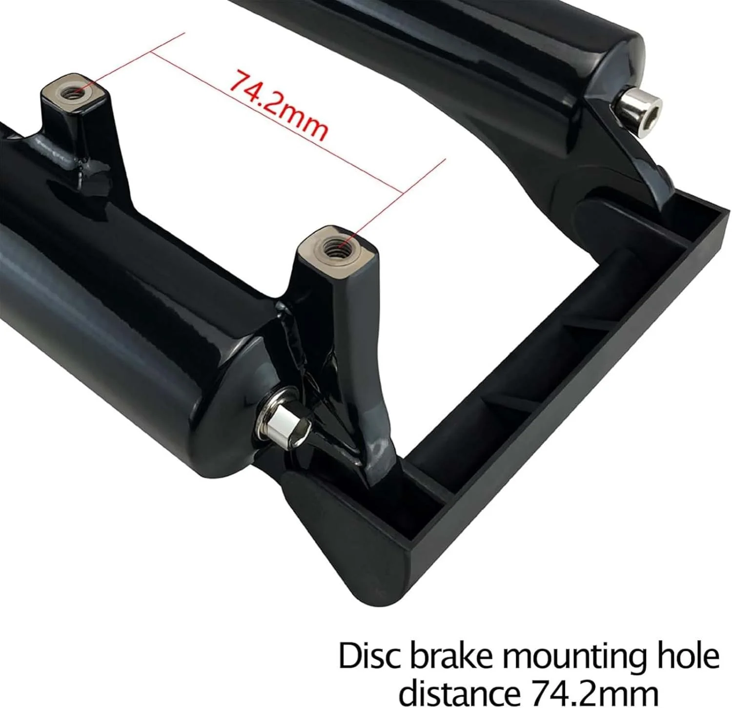 دوشاخ بادی دوچرخه کوهستان سایز 26/27.5/29 اینچ، کمک فنر با قابلیت تنظیم برگشت، لوله صاف 1 1/8 اینچ، QR 9 میلی متر، کورس 100 میلی متر