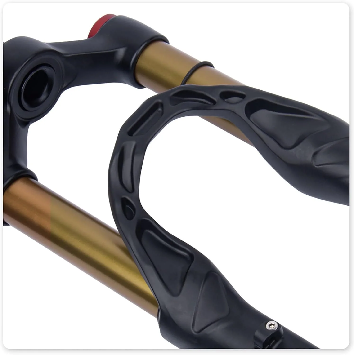 دوشاخ جلو کمک فنر دار دوچرخه کوهستان سایز 20/24 اینچ، لوله فرمان 1-1/8 اینچ، کورس 115 میلی متر، لوله داخلی D32MM، مدل D، سایز 24 اینچ