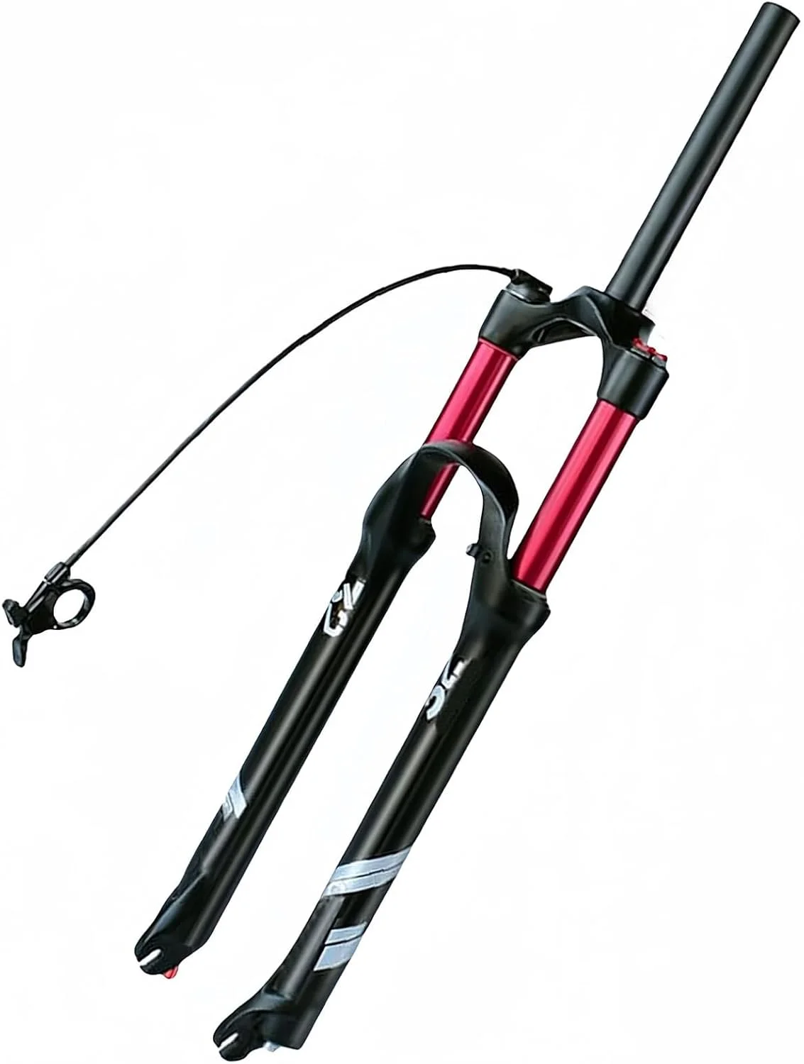 دوشاخ تعلیق بادی دوچرخه کوهستان سایز 26 27.5 29 اینچ، دوشاخ جلو دوچرخه 1-1/8 قفل از راه دور تنظیم ریباند QR 9 میلی متر دیسکی با دامنه حرکتی 140 میلی متر