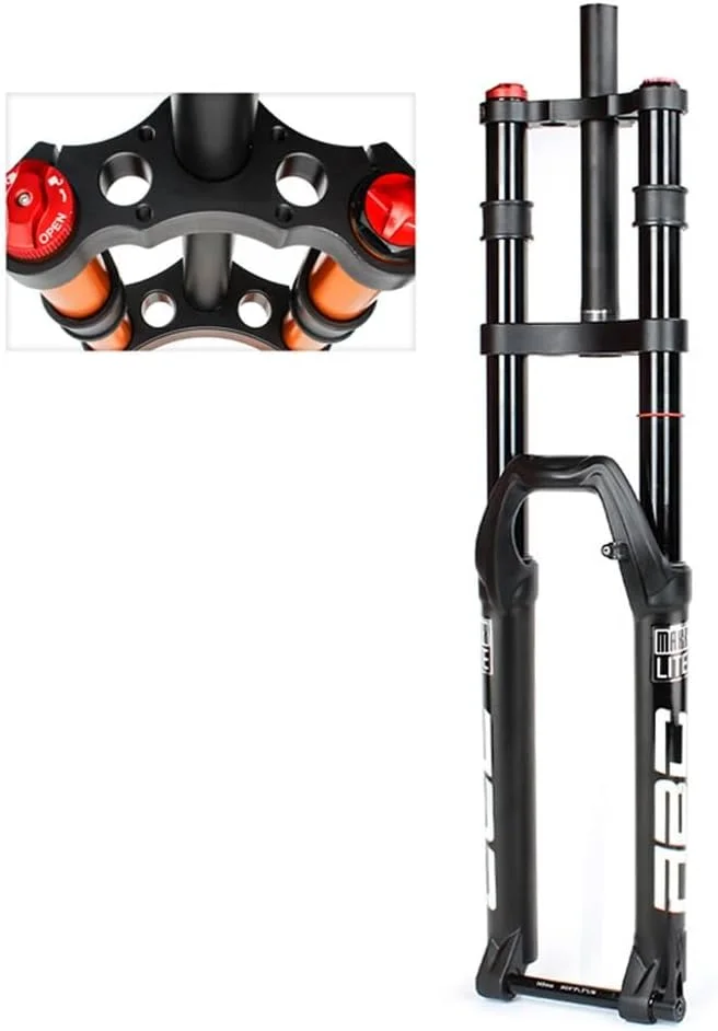 دوشاخ جلو دوچرخه کوهستان DH سایز 29 اینچ، آلیاژ منیزیم 32 میلی‌متری دوشاخ دوتایی 27.5 اینچ کمک فنر تعلیق دوچرخه کوهستان با طول حرکت 150 میلی‌متر