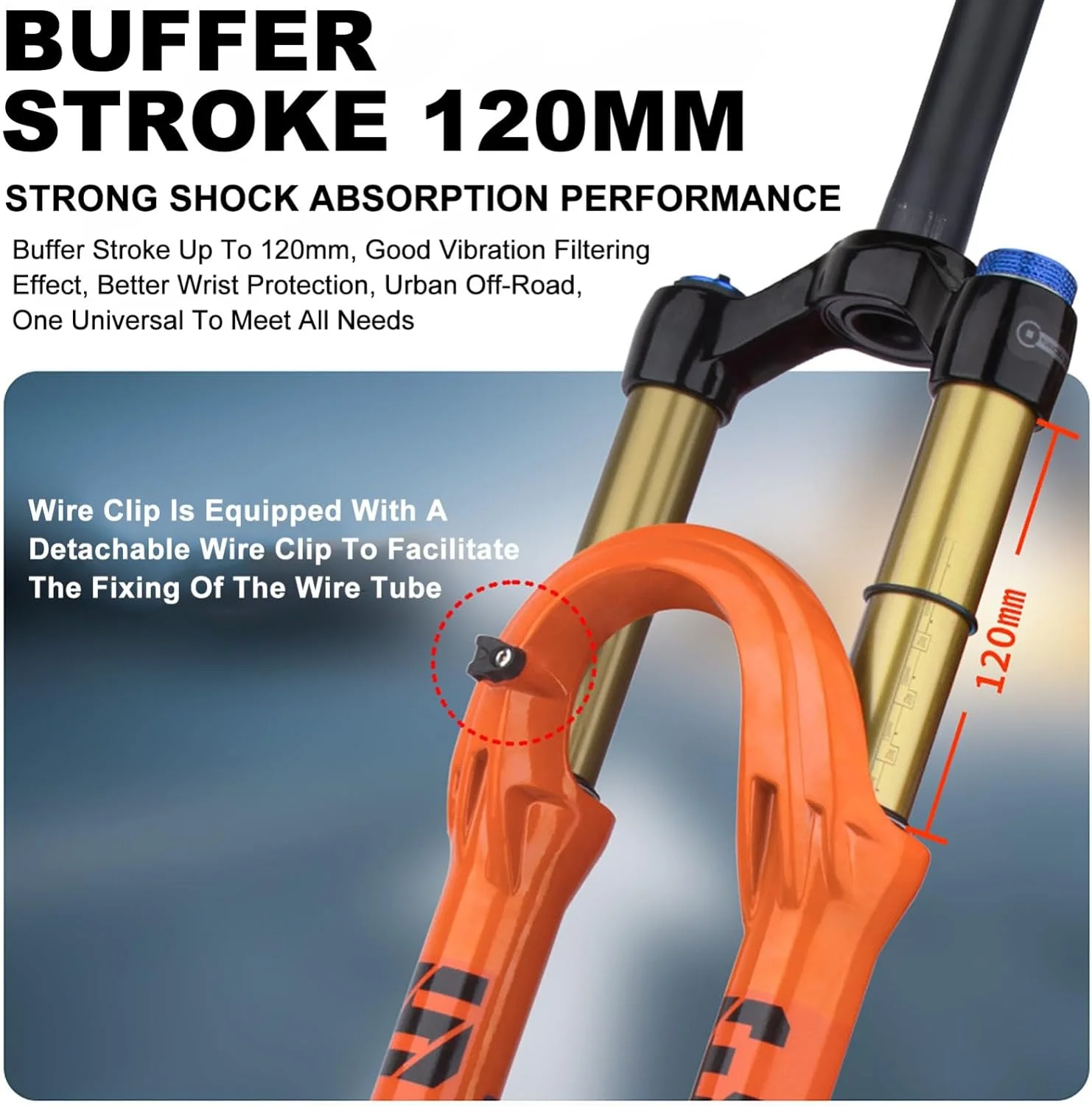 دوشاخ بادی دوچرخه 27.5 اینچی، آلیاژ آلومینیوم و آلیاژ منیزیم با استحکام بالا، تنظیم ریباند دوشاخ جلوی کمک فنر دوچرخه کوهستان، کمک فنر بادی 1 دوشاخ بادی دوچرخه 27.5 اینچی، آلیاژ آلومینیوم و آلیاژ منیزیم با استحکام بالا، تنظیم ریباند دوشاخ جلوی کمک فنر دوچرخه کوهستان، کمک فنر بادی 1