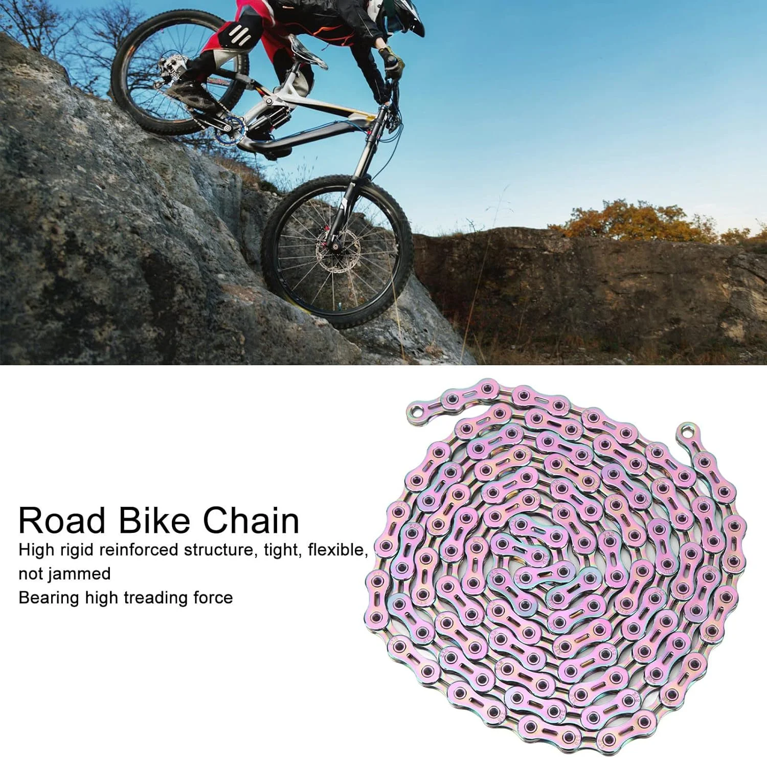 زنجیر دوچرخه 12 سرعته | فولاد آلیاژی توخالی کامل | جایگزین برای سیستم محرکه 12 سرعته، 2 X 12 سرعته و 3 X 12 سرعته زنجیر دوچرخه 12 سرعته | فولاد آلیاژی توخالی کامل | جایگزین برای سیستم محرکه 12 سرعته، 2 X 12 سرعته و 3 X 12 سرعته