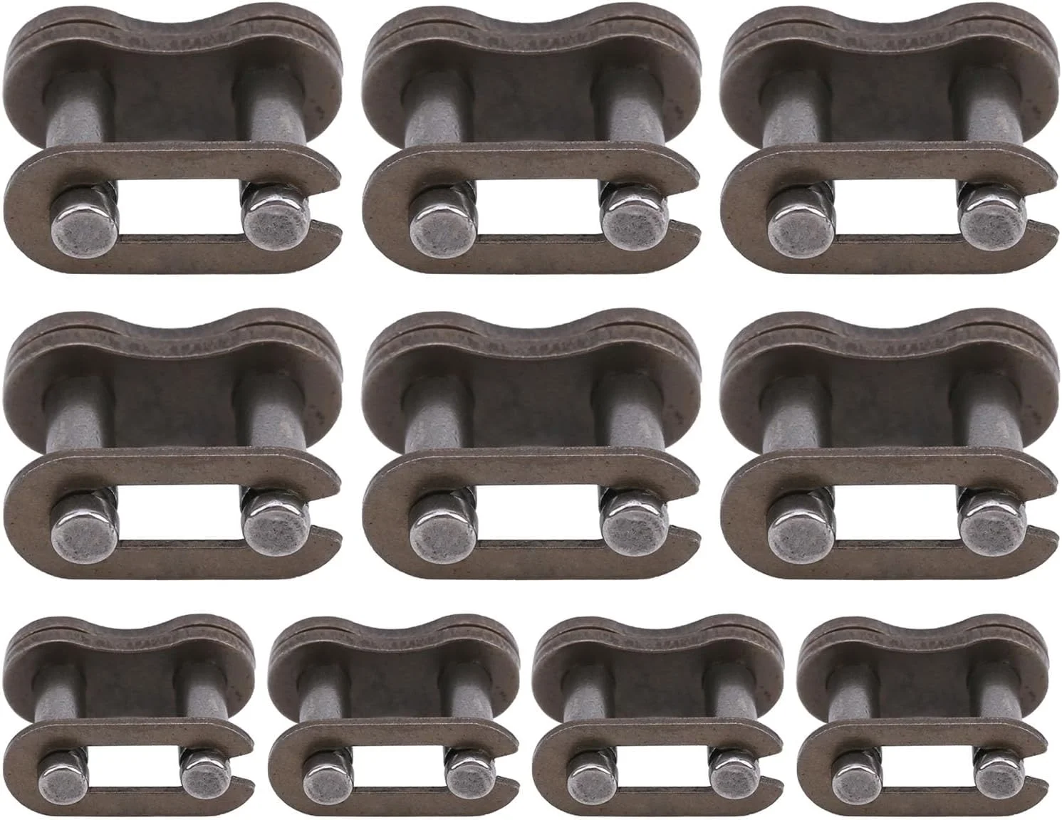 سوراندی 10 عدد اتصال زنجیر 25H، اتصالات استاندارد اصلی با استحکام بالا، نصب آسان برای علاقه مندان به دوچرخه، ساخته شده از چدن