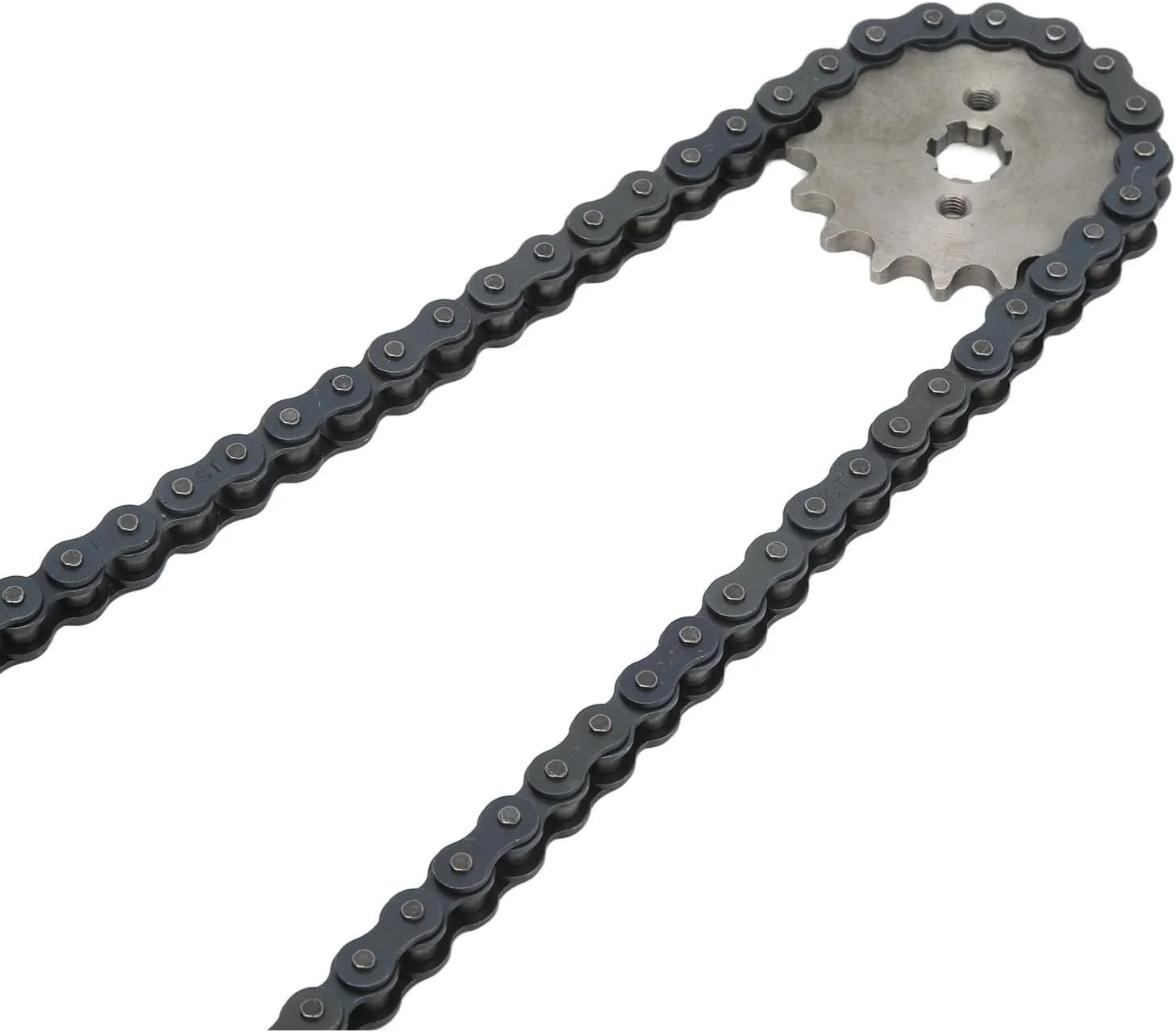 ست زنجیر و چرخ دنده حرارت دیده سوراندی 420 مناسب برای موتورهای خاکی، مینی موتورها، ATV و کارتینگ، ساخته شده از فولاد 45 ست زنجیر و چرخ دنده حرارت دیده سوراندی 420 مناسب برای موتورهای خاکی، مینی موتورها، ATV و کارتینگ، ساخته شده از فولاد 45