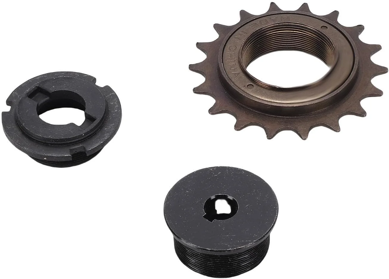 چرخ دنده 18T دوچرخه سورندی، قطعه جایگزین فلزی با چرخش روان برای دوچرخه، طراحی سبک و جمع و جور با فلایویل و اتصالات