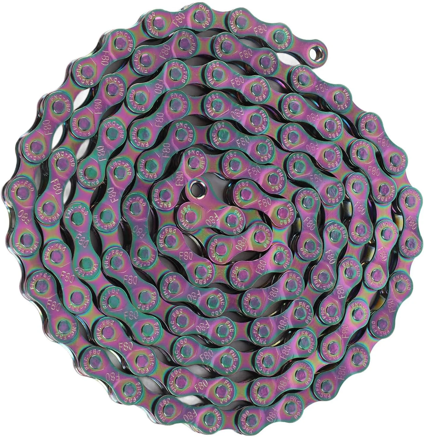 زنجیر دوچرخه 8 سرعته رنگی ضد زنگ سوراندی مناسب برای دوچرخه های کوهستانی و جاده، زنجیر حساس با عملکرد بالا و مقاوم در برابر ضربه برای سیستم ها