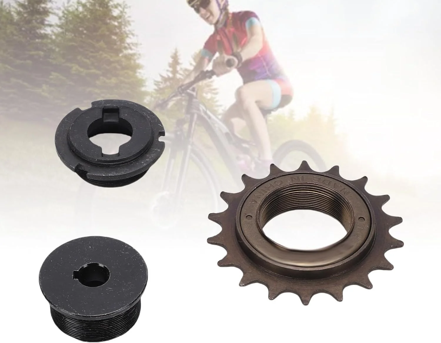 چرخ دنده 18T دوچرخه سورندی، قطعه جایگزین فلزی با چرخش روان برای دوچرخه، طراحی سبک و جمع و جور با فلایویل و اتصالات چرخ دنده 18T دوچرخه سورندی، قطعه جایگزین فلزی با چرخش روان برای دوچرخه، طراحی سبک و جمع و جور با فلایویل و اتصالات