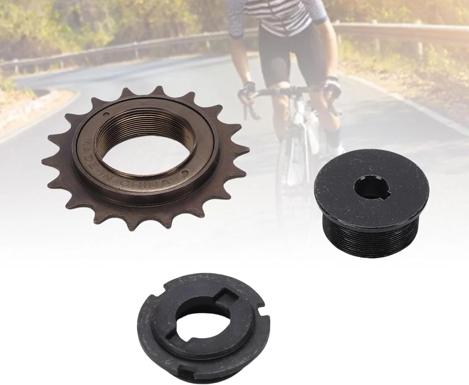 چرخ دنده 18T دوچرخه سورندی، قطعه جایگزین فلزی با چرخش روان برای دوچرخه، طراحی سبک و جمع و جور با فلایویل و اتصالات چرخ دنده 18T دوچرخه سورندی، قطعه جایگزین فلزی با چرخش روان برای دوچرخه، طراحی سبک و جمع و جور با فلایویل و اتصالات