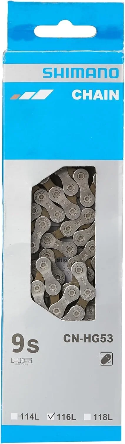 زنجیر نه سرعته شیمانو مدل CN-HG53، نقره ای زنجیر نه سرعته شیمانو مدل CN-HG53، نقره ای