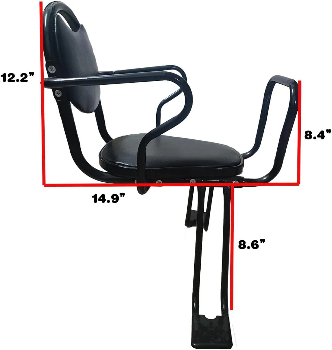 صندلی عقب دوچرخه کودک، صندلی کودک عقب دوچرخه، صندلی دوچرخه با نصب در عقب به همراه دستگیره، پدال و کمربند ایمنی مناسب برای اکثر دوچرخه های بزرگسالان سنین 2 تا 8 سال (تا 50 کیلوگرم)