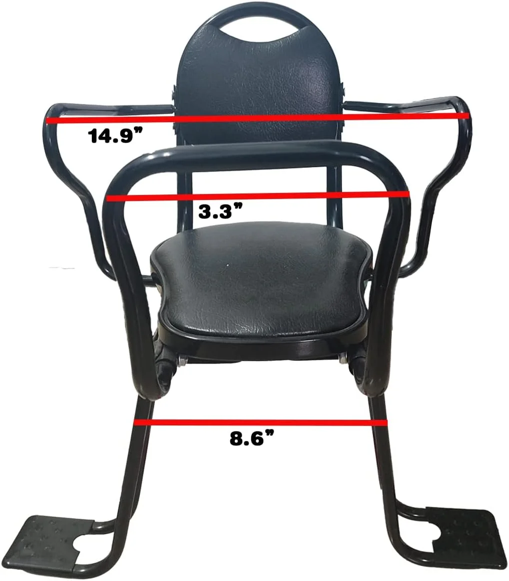 صندلی عقب دوچرخه کودک، صندلی کودک عقب دوچرخه، صندلی دوچرخه با نصب در عقب به همراه دستگیره، پدال و کمربند ایمنی مناسب برای اکثر دوچرخه های بزرگسالان سنین 2 تا 8 سال (تا 50 کیلوگرم)