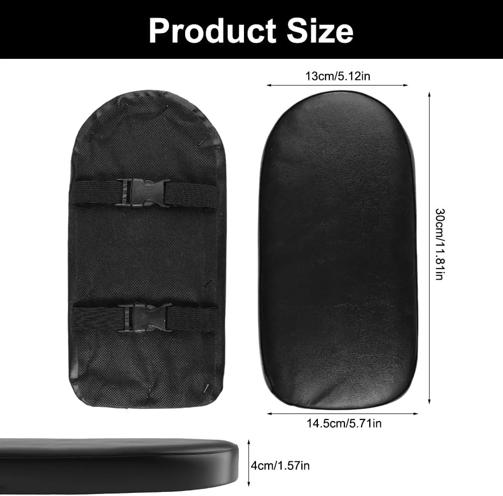 بالشتک صندلی عقب دوچرخه 30x14.5x4 سانتی متر، چرم PU ضخیم، صندلی عقب دوچرخه با الاستیسیته بالا، نرم و راحت، ضد آب و ضد ضربه، مشکی