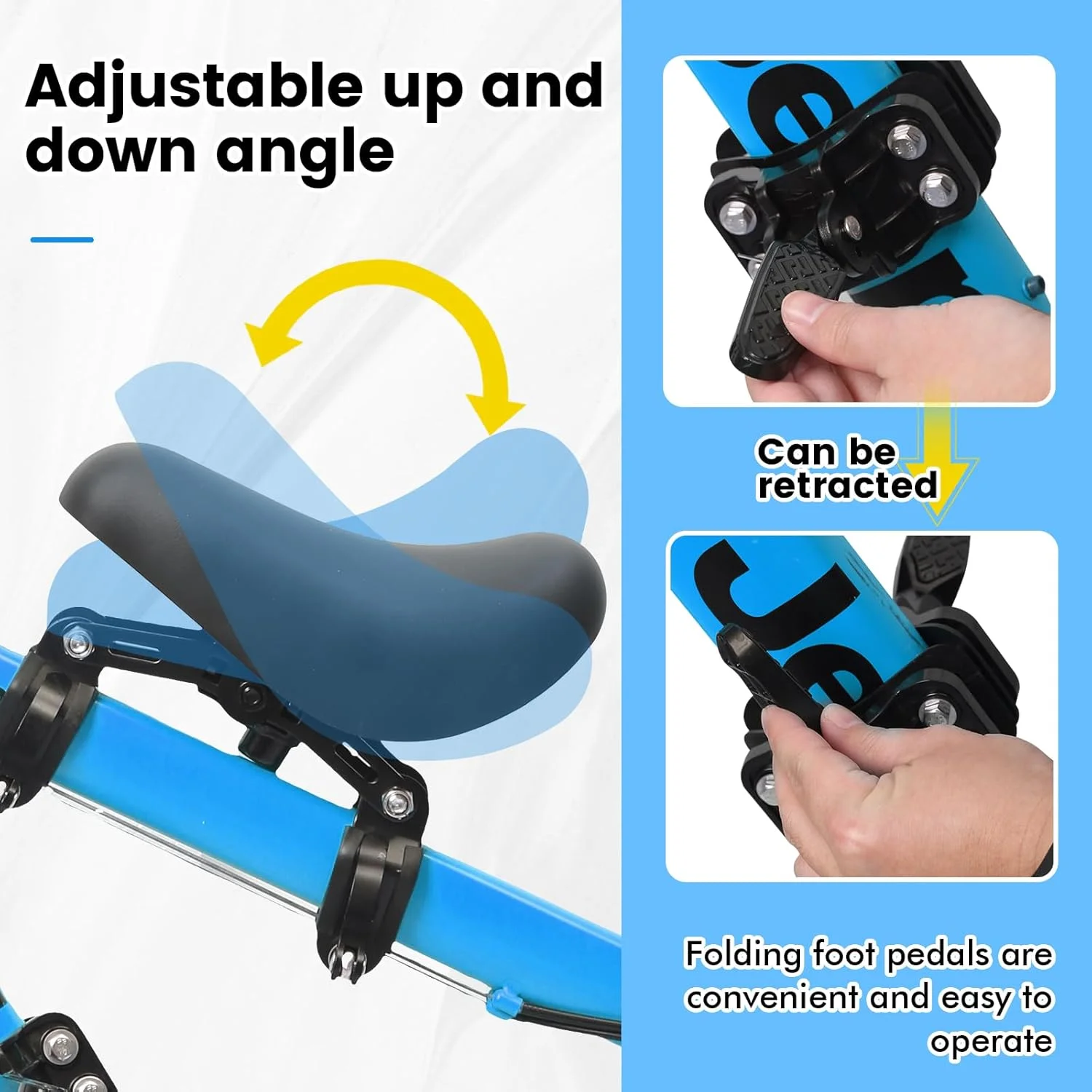 صندلی دوچرخه کودک، صندلی دوچرخه برای کودکان 2 تا 5 سال، صندلی دوچرخه کودک با نصب در جلو به همراه پدال و دسته