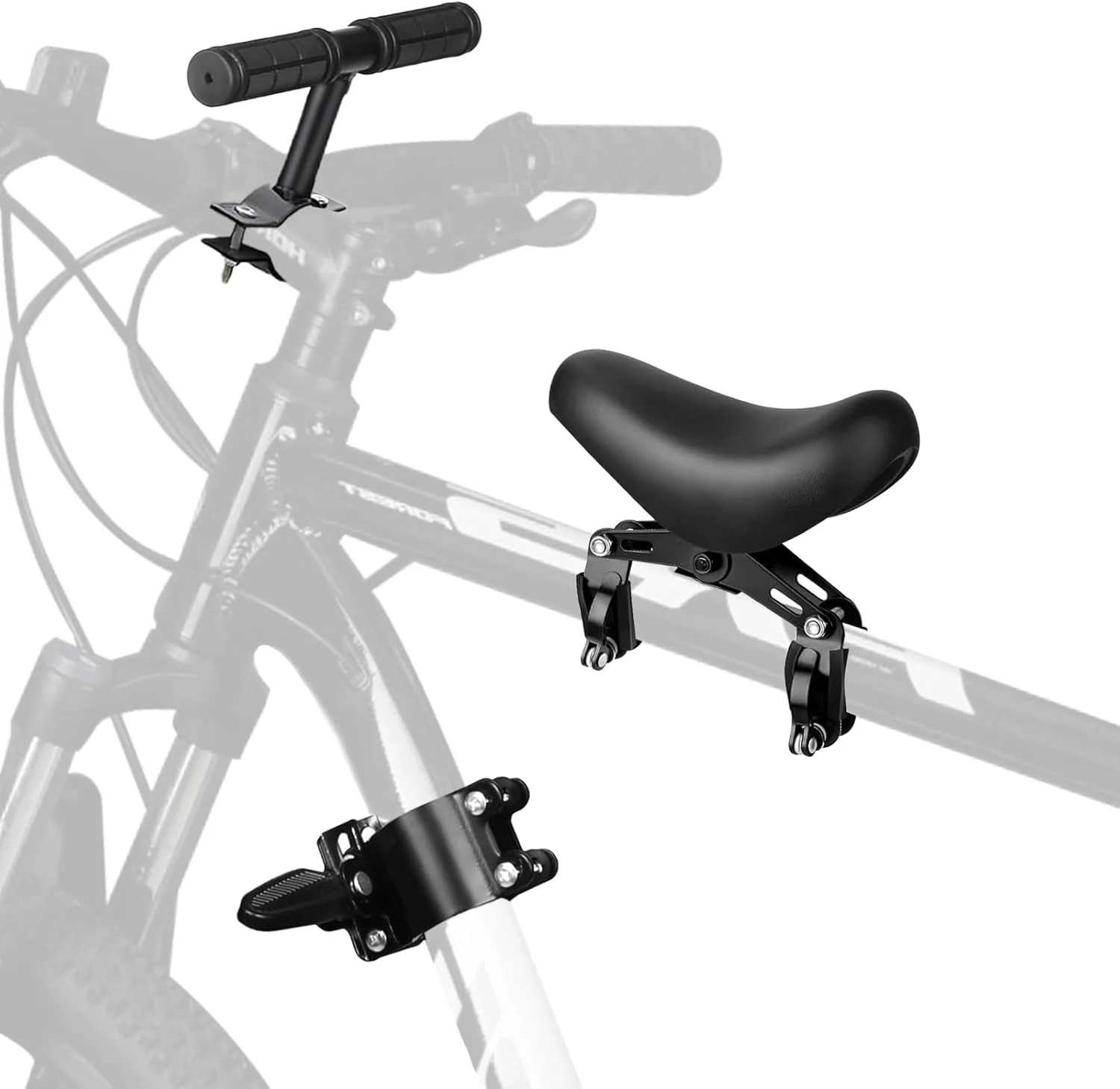 صندلی دوچرخه کودک صندلی کودک دوچرخه کوهستان صندلی های دوچرخه نصب شده در جلو برای کودکان با پدال و دسته مناسب برای کودکان 2-6 ساله برای دوچرخه های کوهستانی