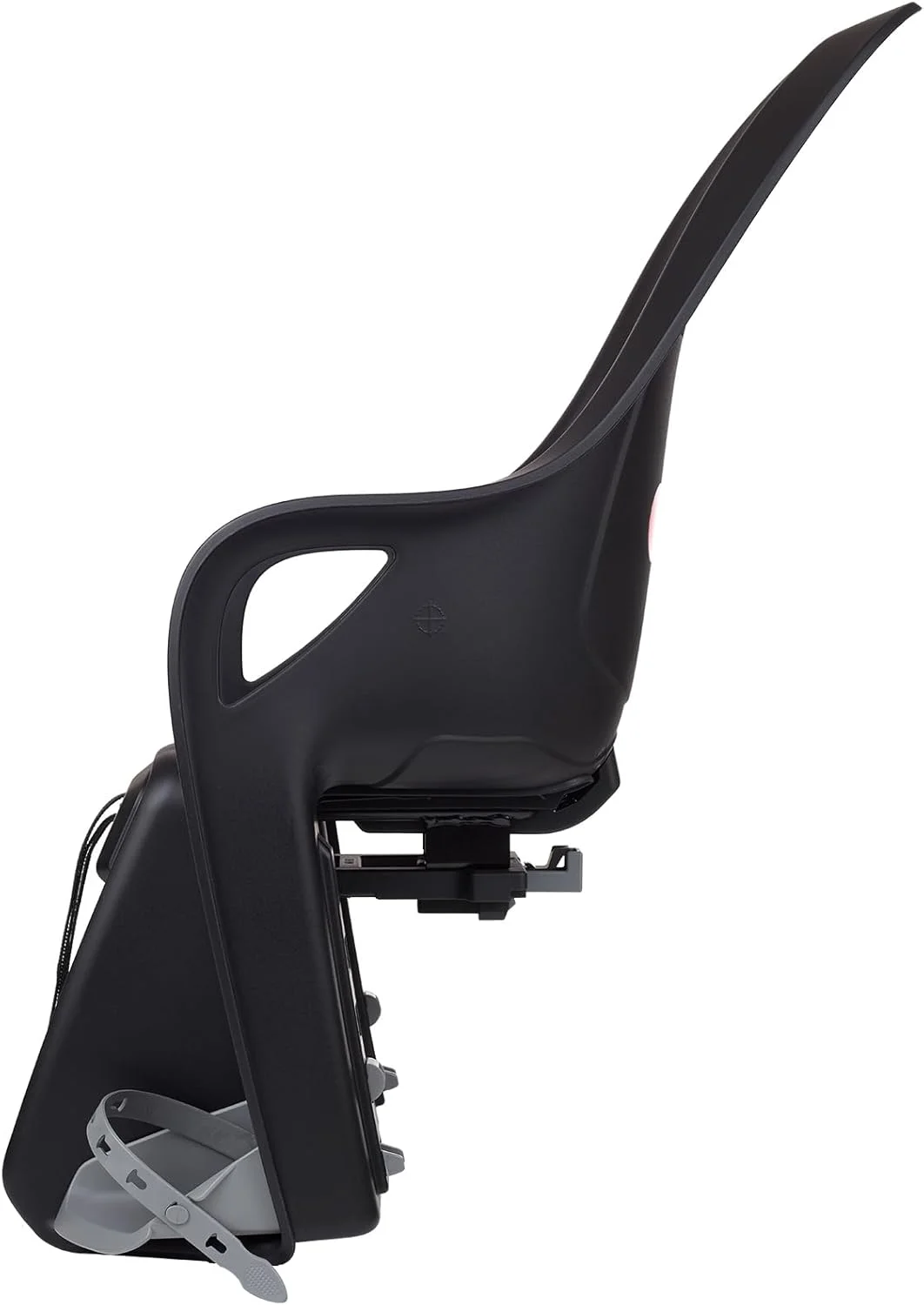 صندلی کودک دوچرخه پشتی Polisport 8408300002 Koari MIK HD برای باربند MIK-HD - نصب بدون ابزار و ایمنی بیشتر برای کودکان 9 ماهه تا 6 ساله، مشکی/خاکستری