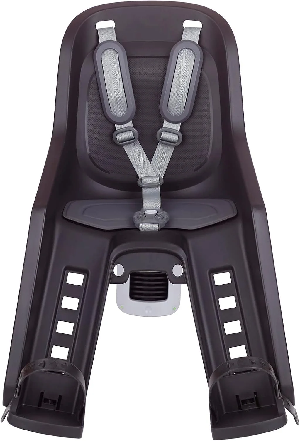 صندلی جلویی دوچرخه کودک Polisport Bubbly Mini PLYS FF 8406900021 مناسب برای دوچرخه های با چرخ های 26 تا 29 اینچ، مناسب برای کودکان با وزن 9 تا 15 کیلوگرم، با اتصال به بدنه، به رنگ مشکی/خاکستری تیره