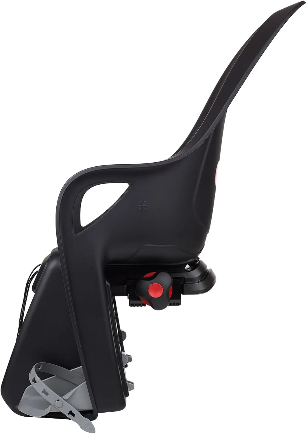 صندلی کودک دوچرخه پشتی مدل Koari 8408200002 برای باربند - طراحی مینیمالیستی و نصب بدون ابزار، و راحتی برای کودکان 9 ماهه تا 6 ساله، مشکی/خاکستری