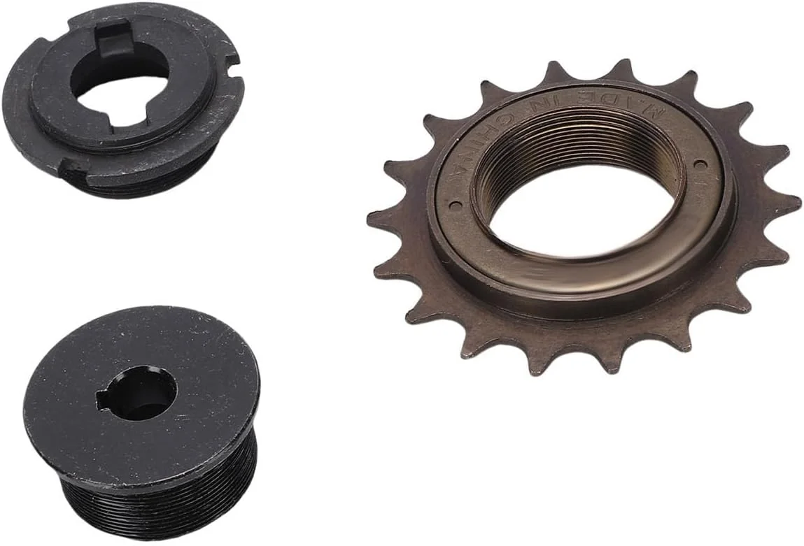 چرخ دنده 18T دوچرخه با مجموعه اتصال دهنده آداپتور راست، قطعه جایگزین فلزی نوع رزوه ای برای دوچرخه های برقی MX650 MX500 Dirt Rocket