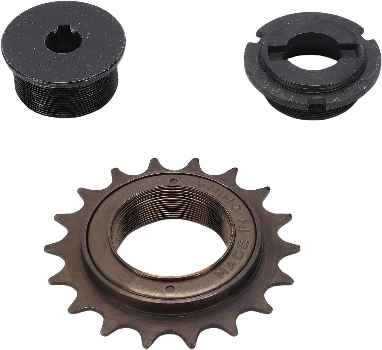 چرخ دنده 18T دوچرخه با مجموعه اتصال دهنده آداپتور راست، قطعه جایگزین فلزی نوع رزوه ای برای دوچرخه های برقی MX650 MX500 Dirt Rocket