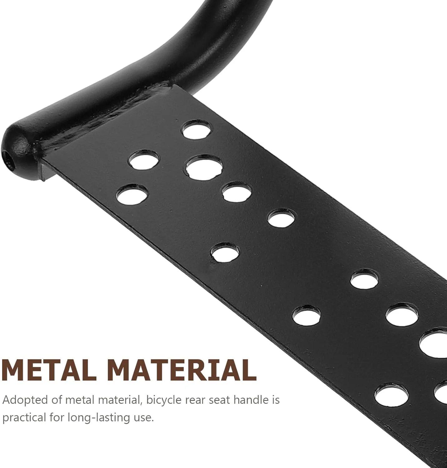 دسته تکیه گاه دوچرخه Kisangel، دسته صندلی عقب دوچرخه ضد لغزش، دسته صندلی دوچرخه برقی برای لوازم جانبی موتور سیکلت