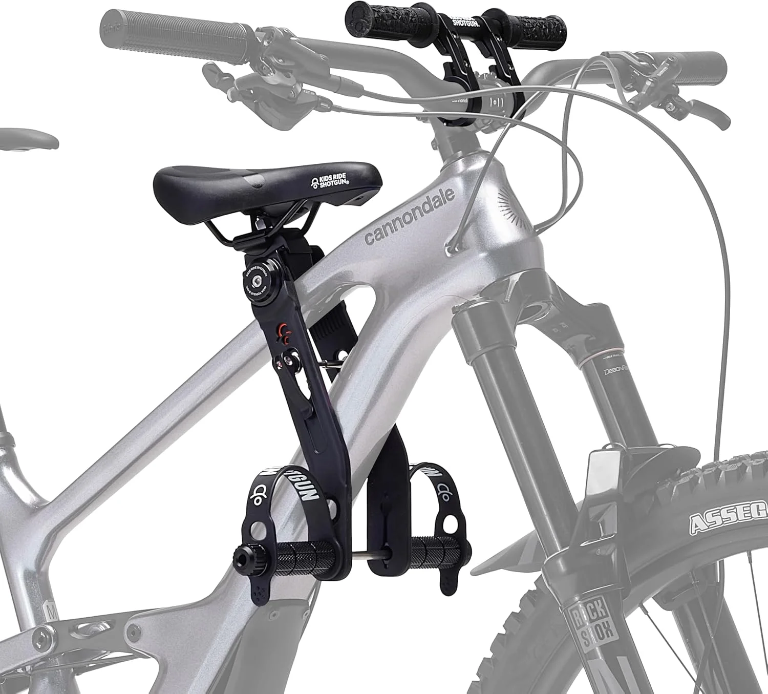 صندلی دوچرخه کودک شاتگان - صندلی کودک نصب شده در جلو و بسته ترکیبی لوازم جانبی فرمان | ساخته شده برای دوچرخه های کوهستانی