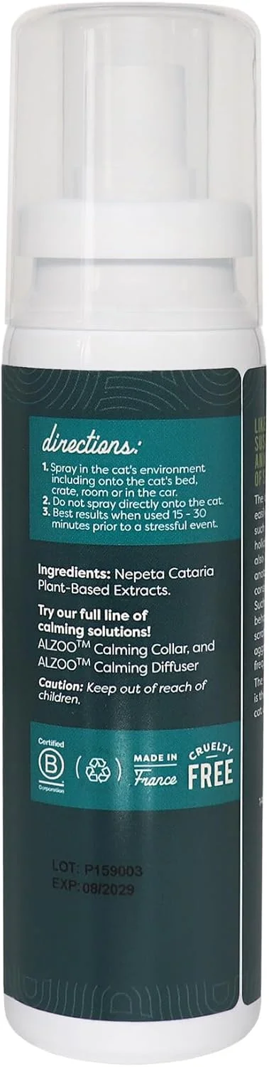 اسپری آرام‌بخش طبیعی آلتزو برای گربه‌ها