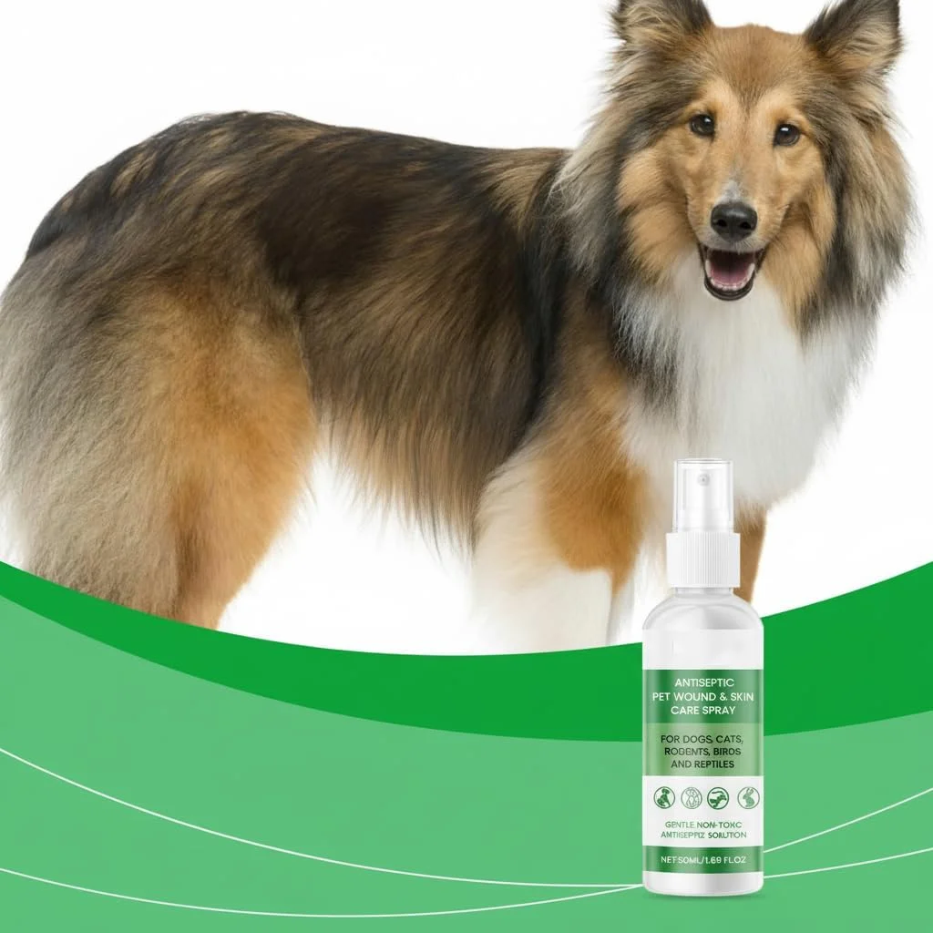 اسپری مراقبت از پوست حیوانات خانگی، 50 میلی لیتر درمان ضد خارش برای سگ ها و گربه ها، تسکین درماتیت و نقاط داغ، تسکین سریع پوست خشک و خارش دار