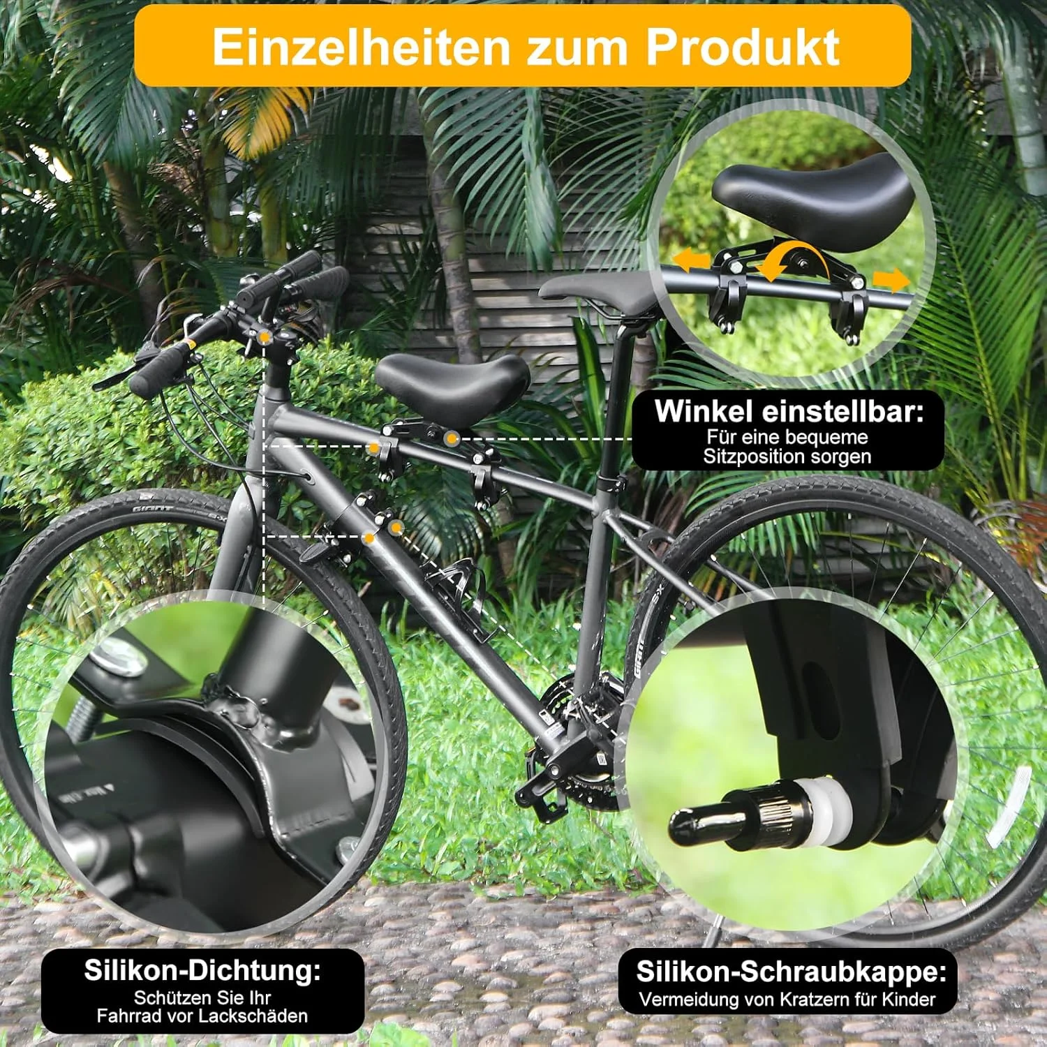 صندلی جلویی دوچرخه کوهستان کودک، صندلی دوچرخه کودک، صندلی جلویی دوچرخه برای کودکان