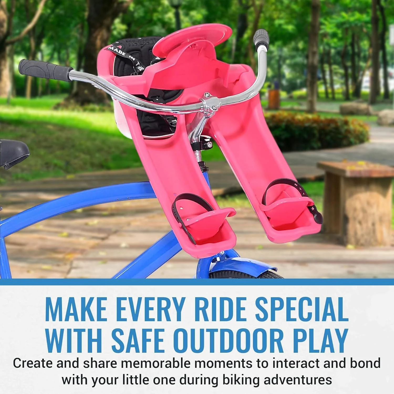 صندلی کودک دوچرخه آی برت، قرمز رز، سایز واحد