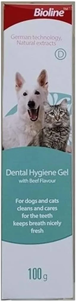 ژل بهداشت دهان و دندان بایولاین برای گربه و سگ، ۱۰۰ گرم، چند رنگ