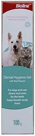 ژل بهداشت دهان و دندان بایولاین برای گربه و سگ، ۱۰۰ گرم، چند رنگ