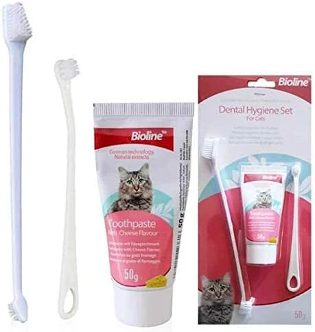 مجموعه بهداشت دهان و دندان بایولاین برای گربه ها 50 گرم، چند رنگ مجموعه بهداشت دهان و دندان بایولاین برای گربه ها 50 گرم، چند رنگ