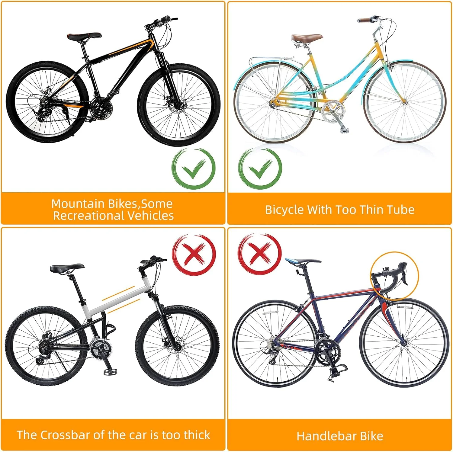 صندلی دوچرخه کودک، صندلی جلویی دوچرخه کودک برای کودکان نوپا با کمربند ایمنی و نرده محافظ، سازگار با دوچرخه بزرگسالان صندلی دوچرخه کودک، صندلی جلویی دوچرخه کودک برای کودکان نوپا با کمربند ایمنی و نرده محافظ، سازگار با دوچرخه بزرگسالان