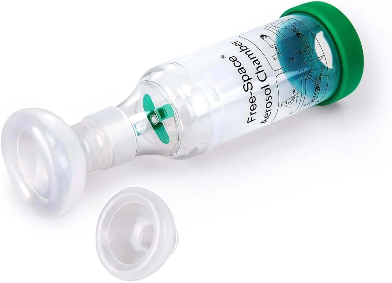 محفظه استنشاق داروی گربه با طراحی فضای باز، مخصوص گربه ها، با ماسک سیلیکونی گرد، محفظه آئروسل گربه سانان با نشانگر تنفس - شامل 2 ماسک برای بهترین تناسب (برای گربه)