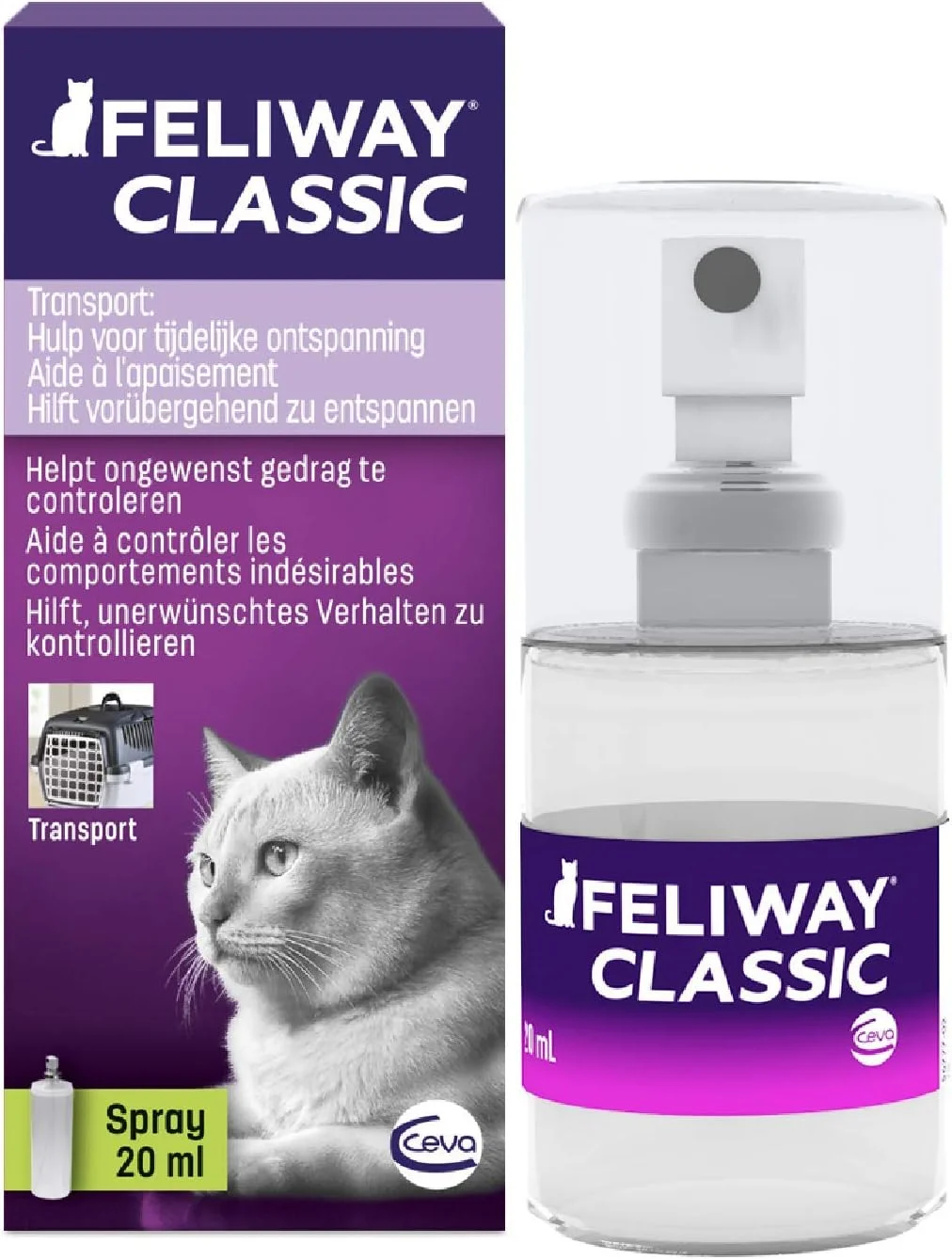 اسپری مسافرتی فرمون گربه Ceva - FELIWAY (20 میلی لیتر)