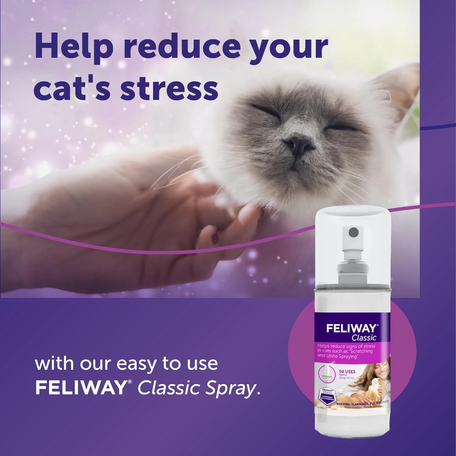 اسپری آرام‌بخش گربه FELIWAY Ceva (۶۰ میلی‌لیتر)